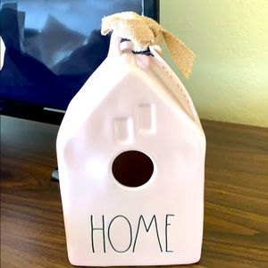 Rae Dunn pink magenta home birdhouse
